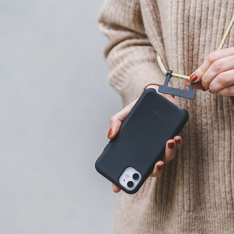 IPhone 12 Mini Chaîne pour téléphone portable détachable Noir