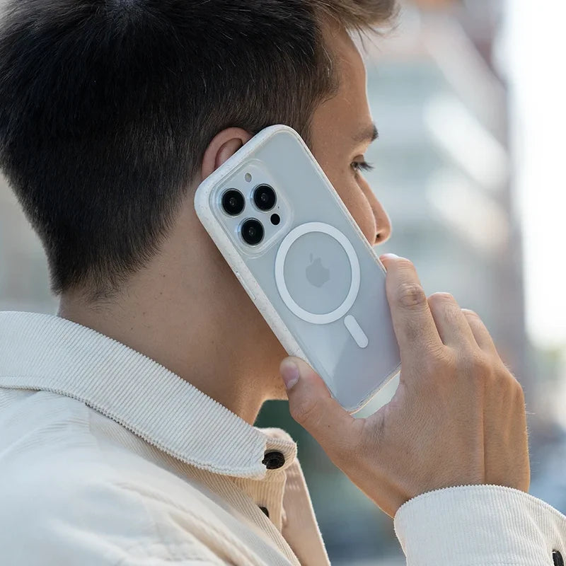 Étui transparente MagSafe pour Iphone 14 Plus blanc/clair