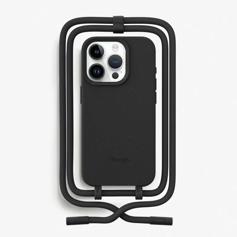 IPhone 15 Pro Max Chaîne pour téléphone portable détachable Noir
