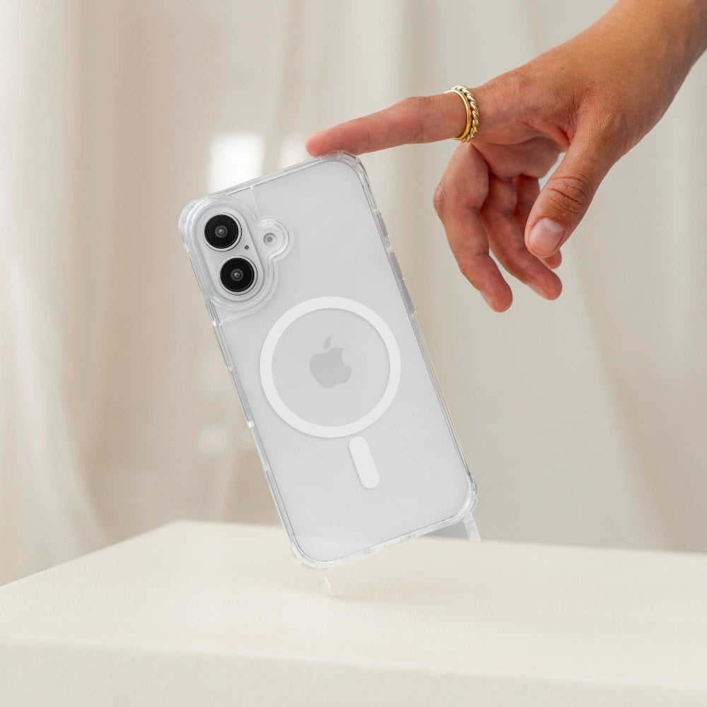 iPhone 17 Chaîne pour téléphone portable Transparent MagSafe