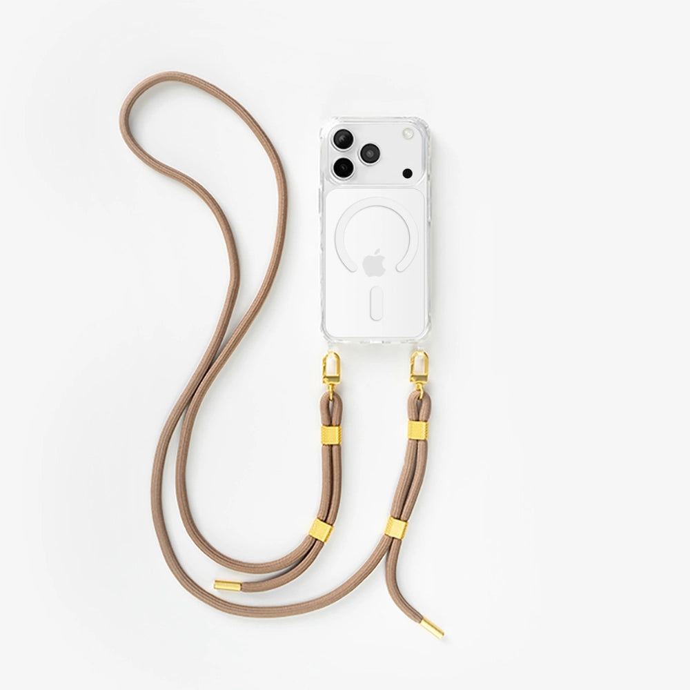 iPhone 17 Pro Max Chaîne pour téléphone portable Transparent MagSafe