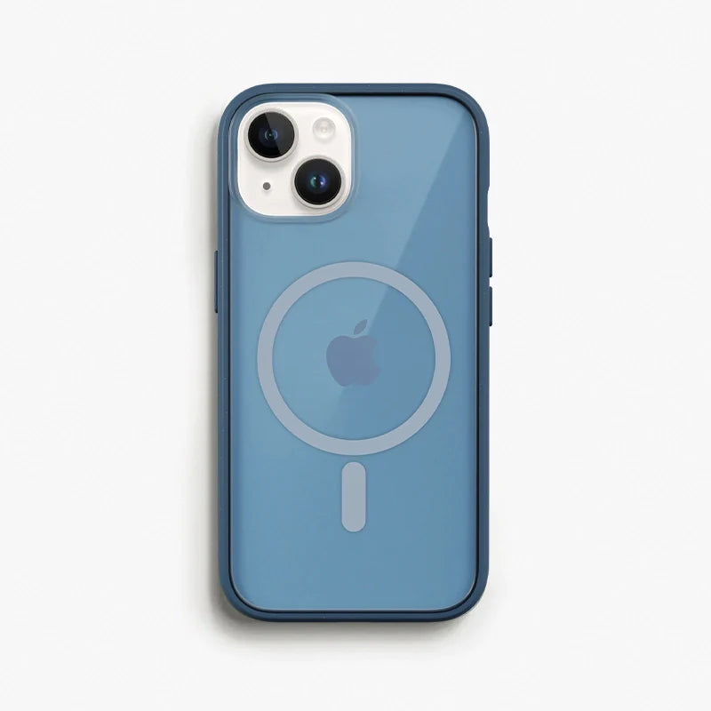 iPhone 13 Clear Case MagSafe bleu/mat