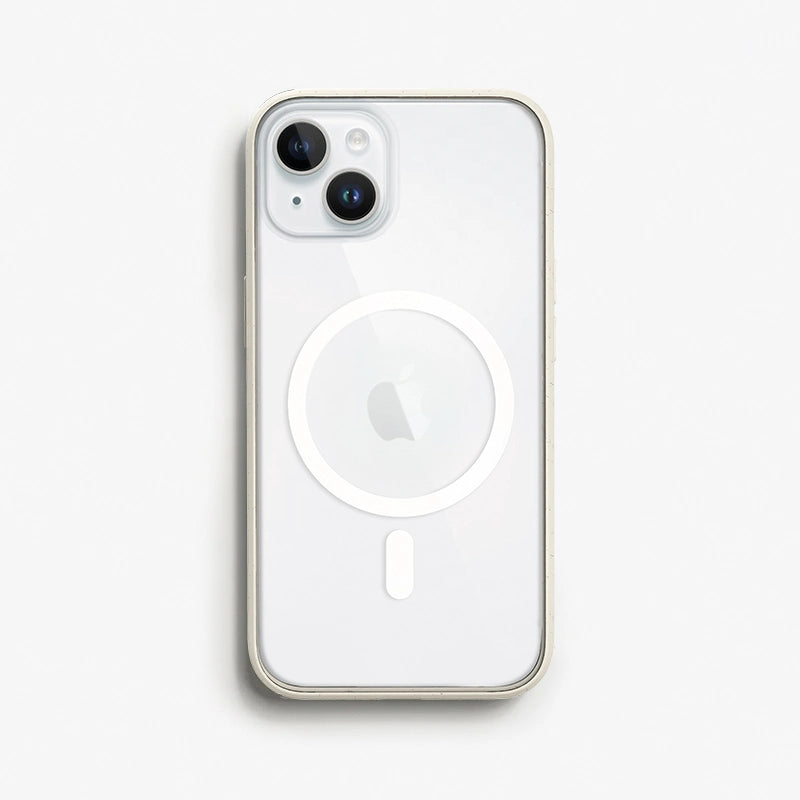 iPhone 14 Housse MagSafe transparente blanc/clair