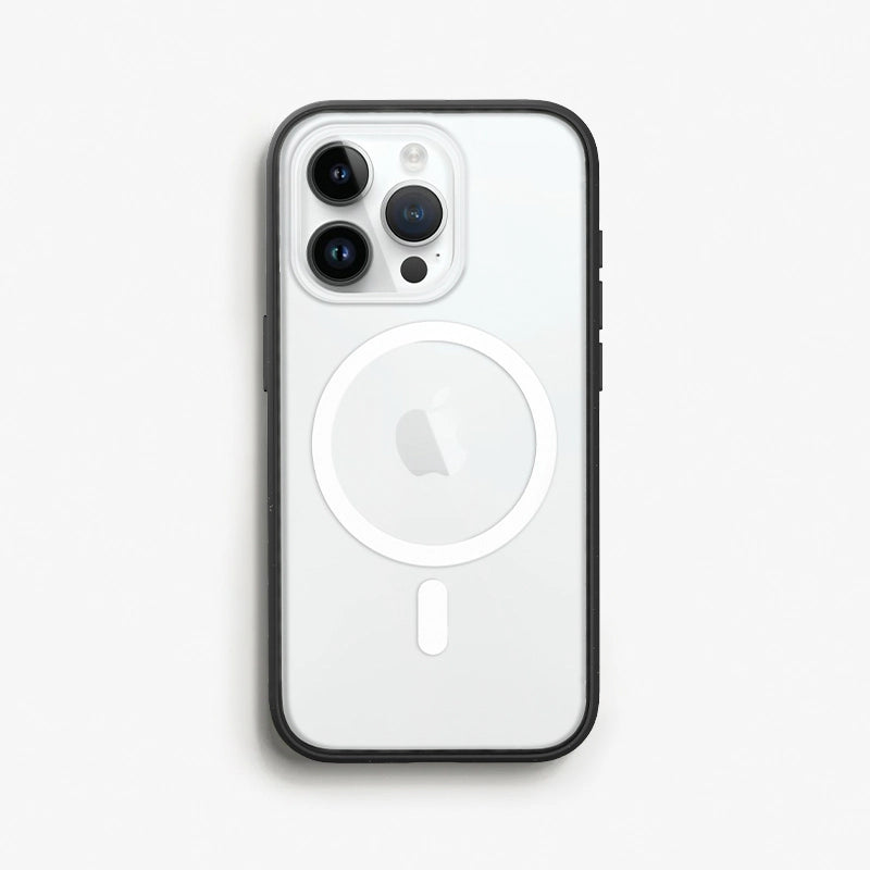 Iphone 15 Pro Max étui transparent MagSafe pour téléphone portable noir/clair