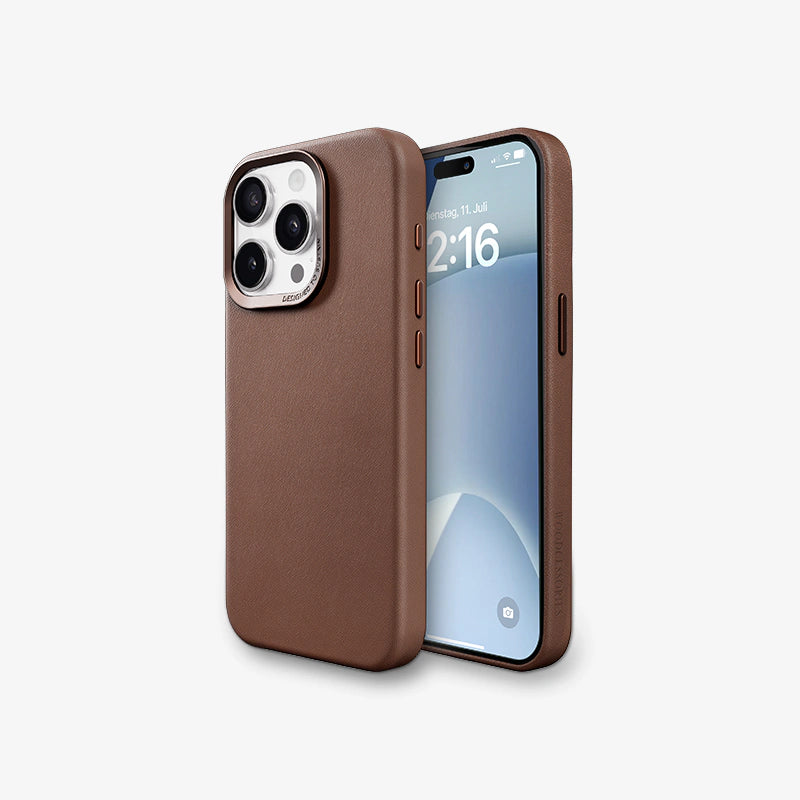 iPhone 15 Pro étui en cuir Vegan