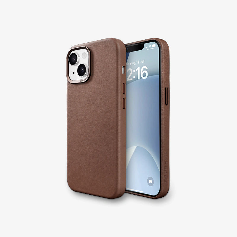 iPhone 15 Plus étui en cuir Vegan