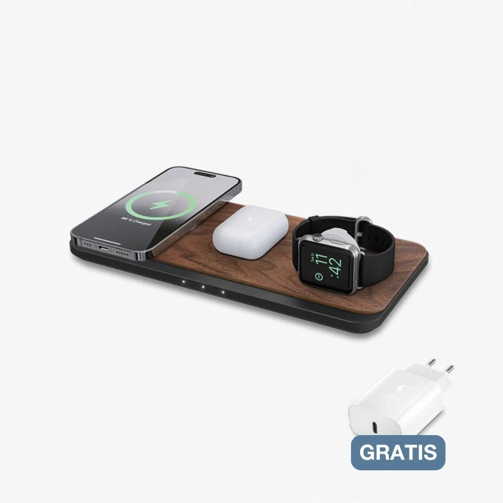 Chargeur 3-en-1 MagSafe & Apple Watch & Adaptateur secteur