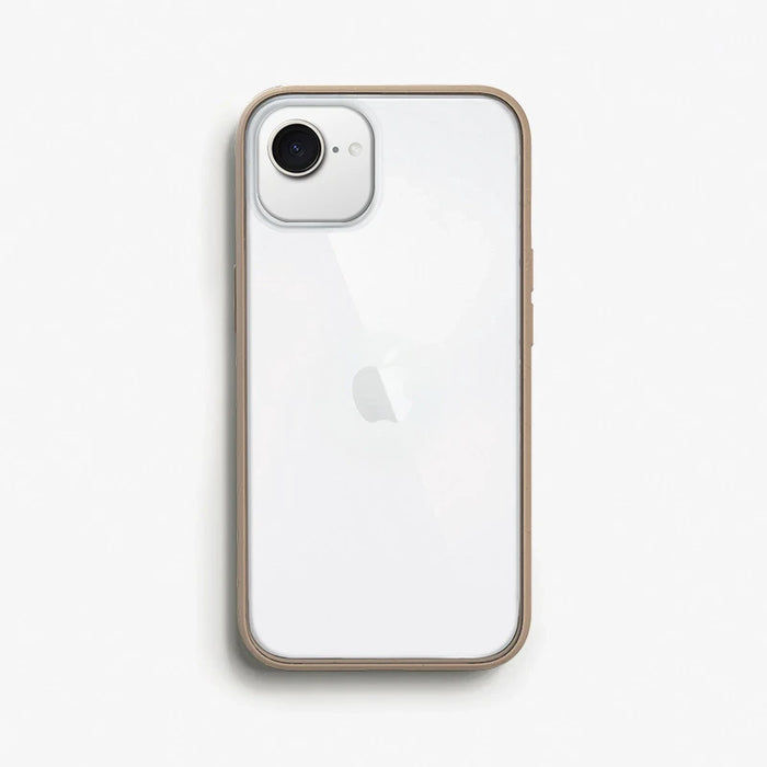 Woodcessories - Clear Case - iPhone 16e - Taupe/clair