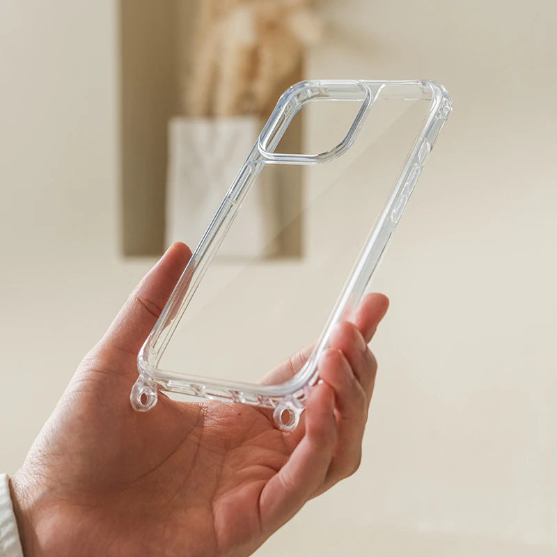 iPhone 16 Pro Chaîne pour téléphone portable Transparent